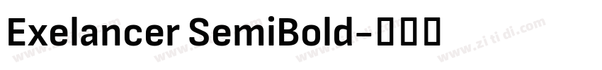 Exelancer SemiBold字体转换